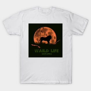 Lion king on the moon T-Shirt